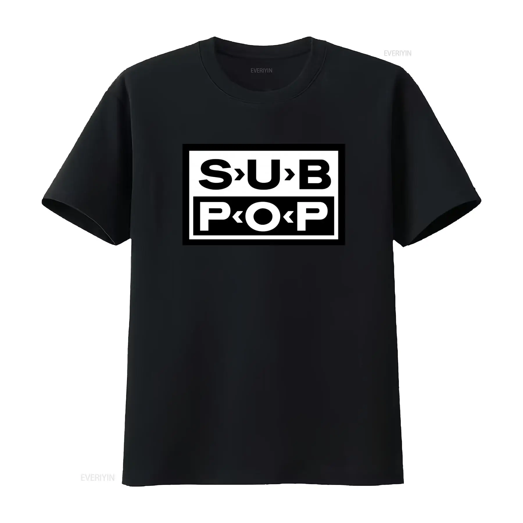 Vintage Fashion Stores - Sub Pop Logo T-shirt Zwart met
