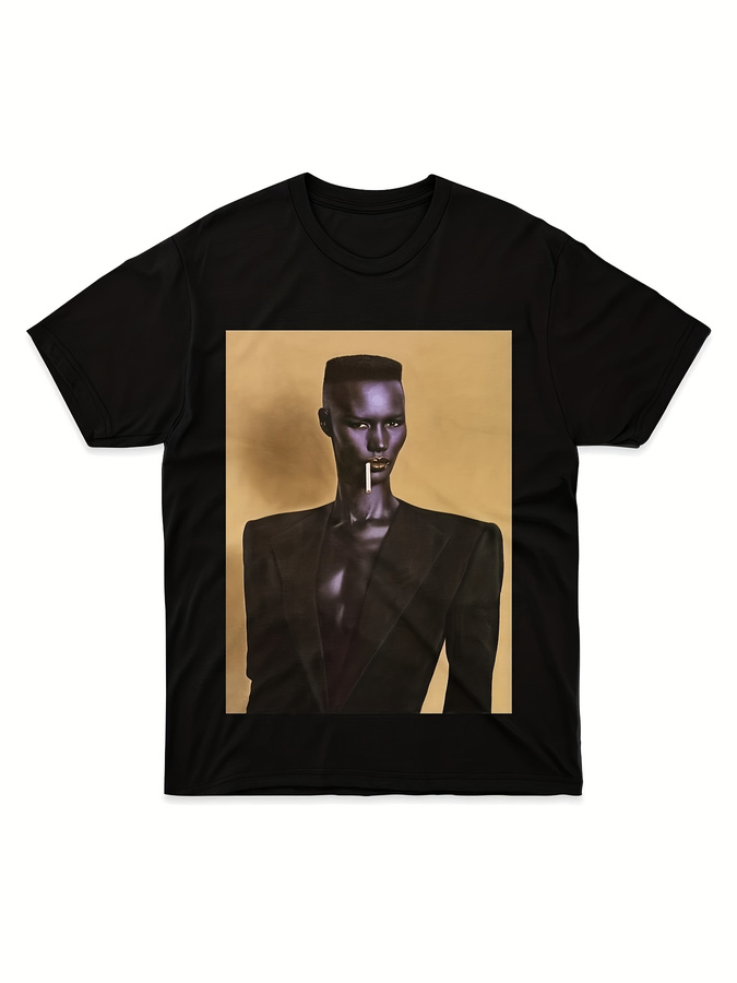Vintage Fashion Icons - Grace Jones Vintage iconisch portret T-shirt