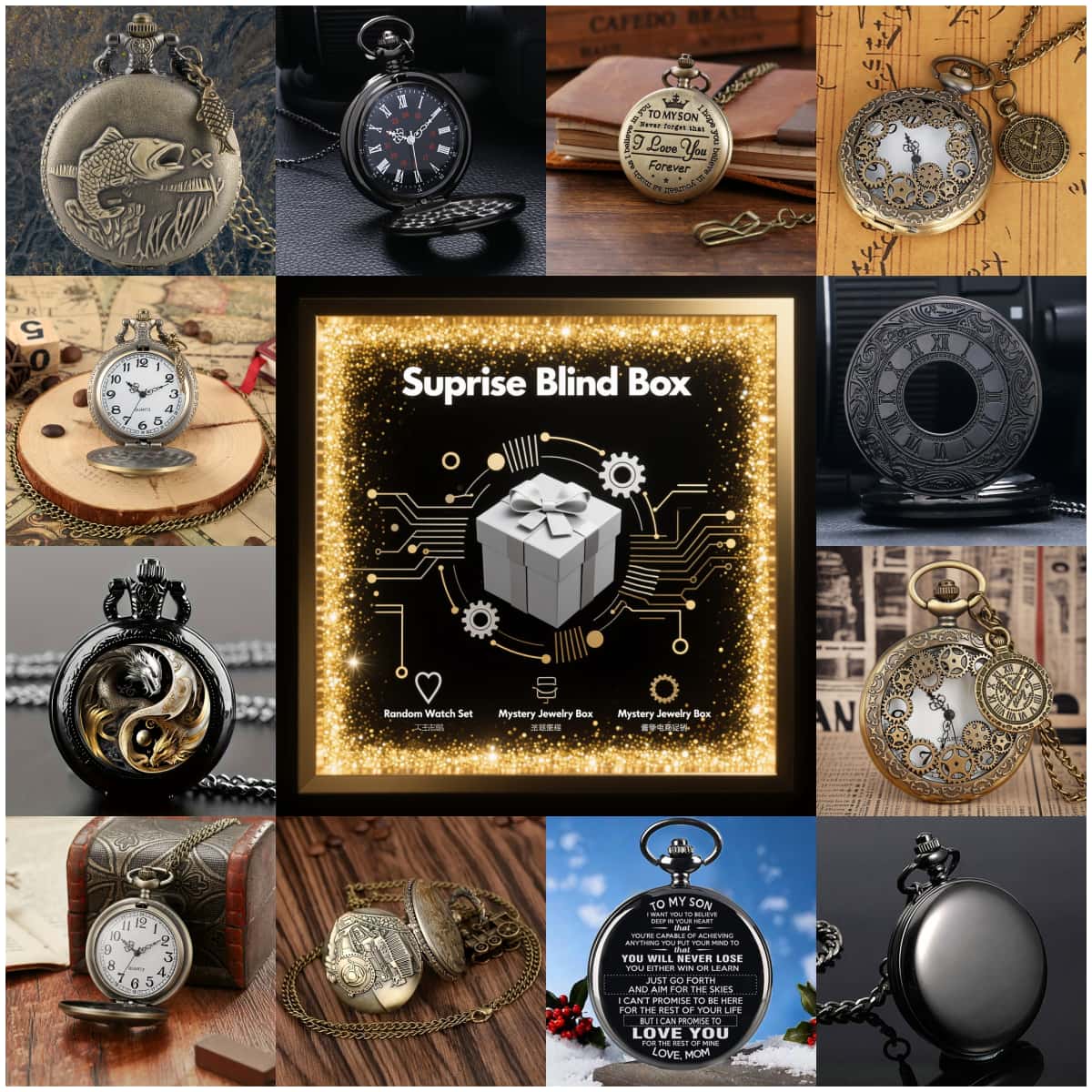 Vintage Fashion For Men - 1PC Surprise Mystery Watch Blind Box-Fashion