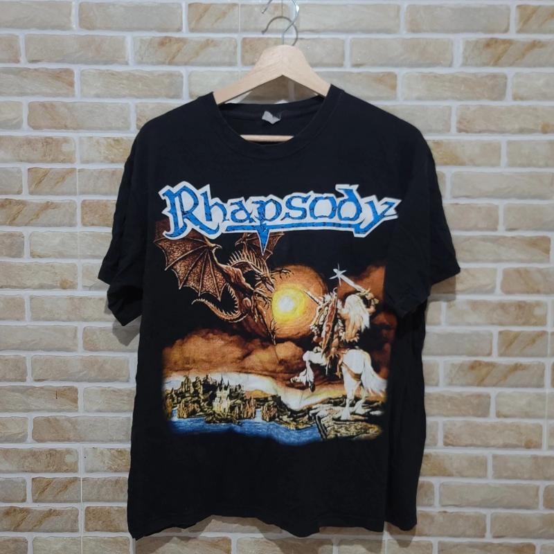 Band Tee Faded 90S - Vintage jaren 90 Rhapsody Of Fire