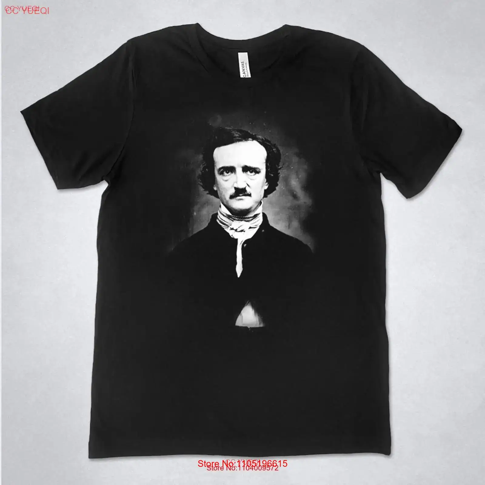 Vintage Fashion Photos - Edgar Allan Poe shirt portretfoto Schrijver