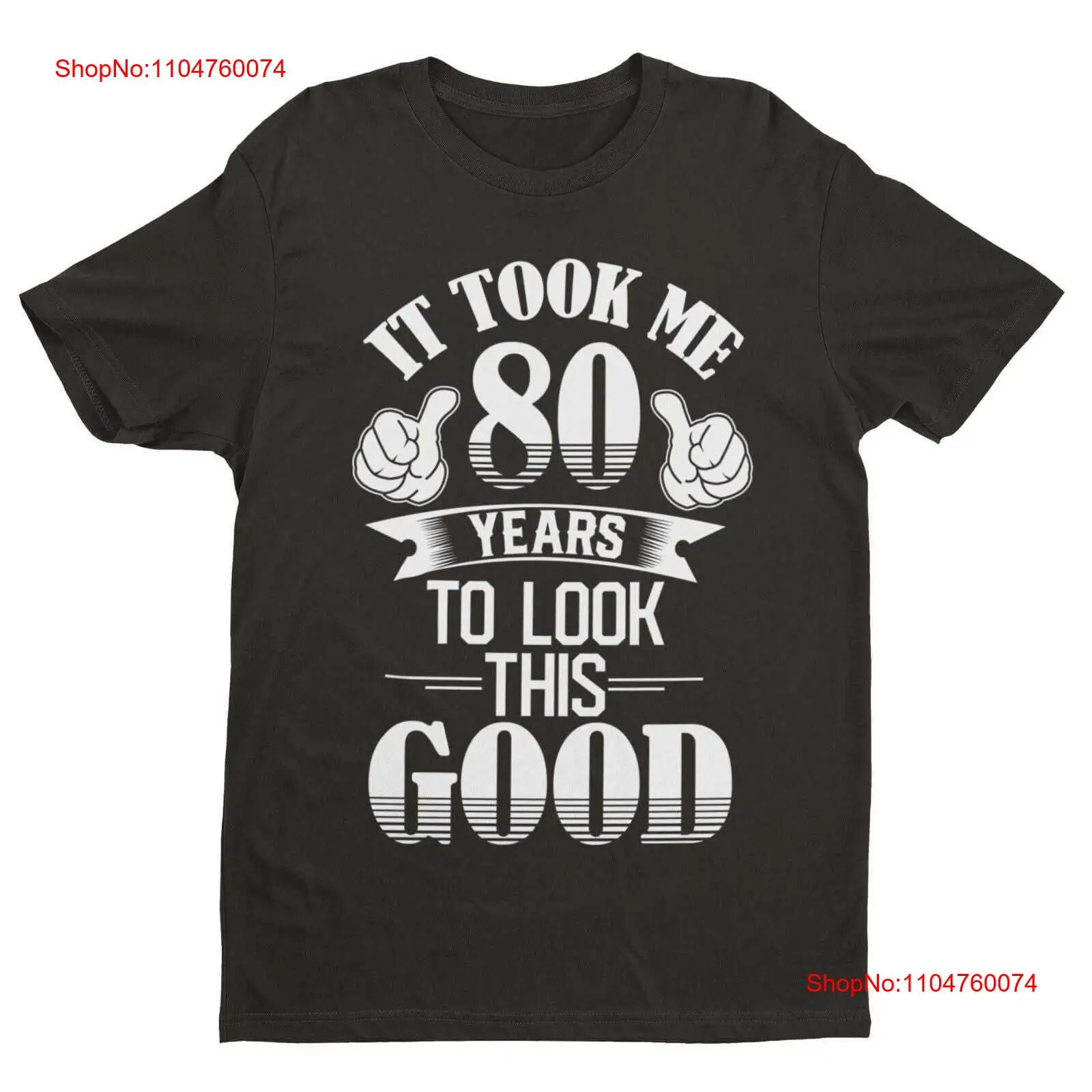 Vintage Fashion Looks - 80e verjaardag grappige T-shirt Het kost