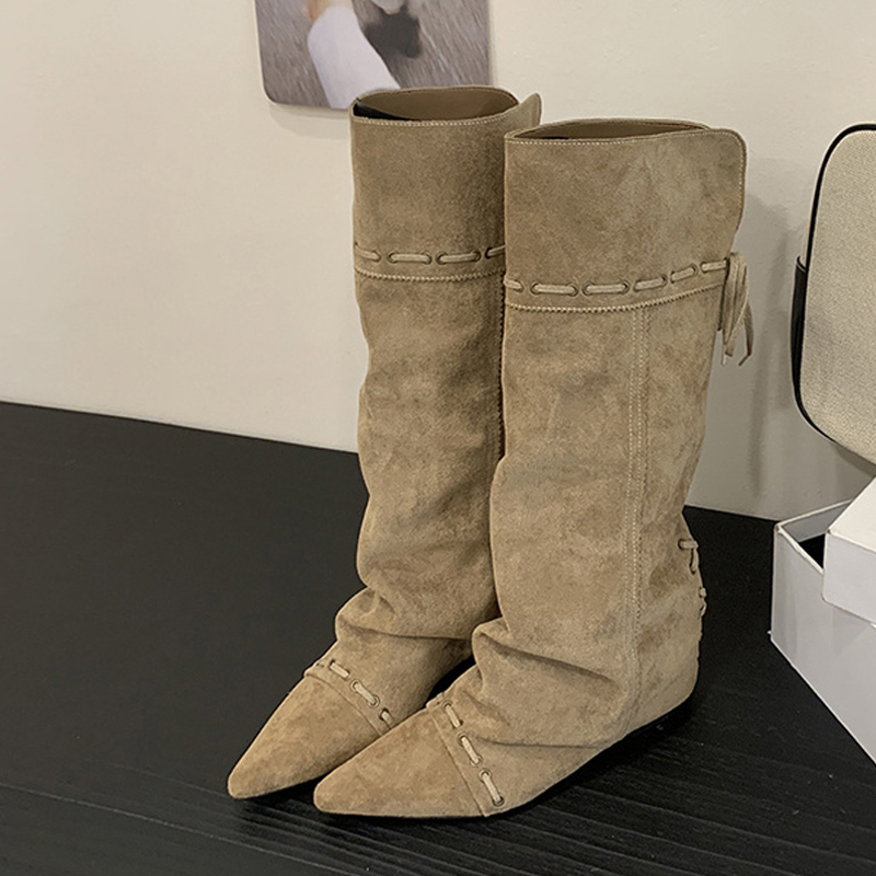 Vintage Fashion Boots - Liyke Fashion Design Trekkoord Lace Up