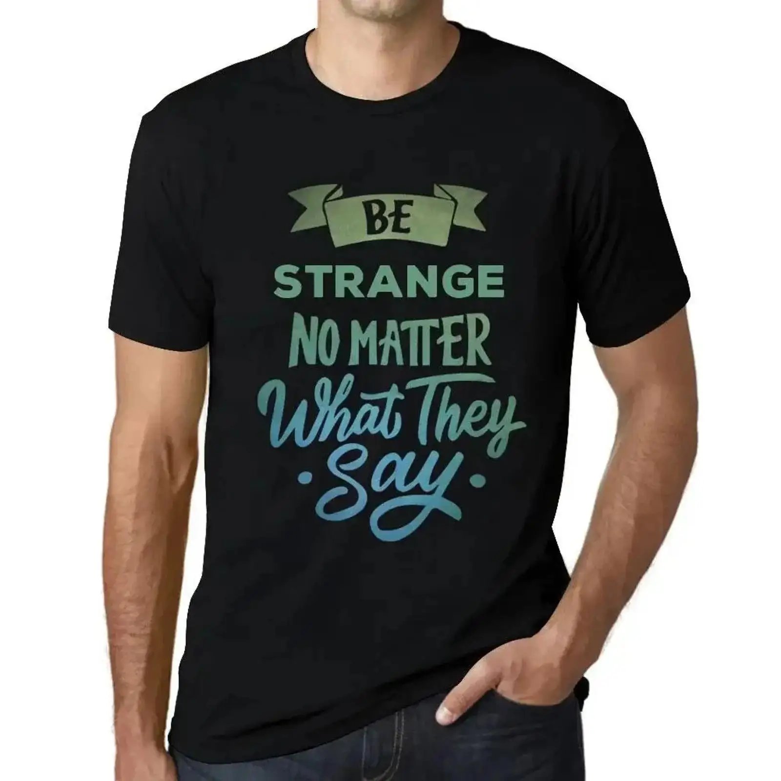 Vintage Fashion Herren - Herren Grafik T-shirt Zijn uiterlijk ongebruikelijke