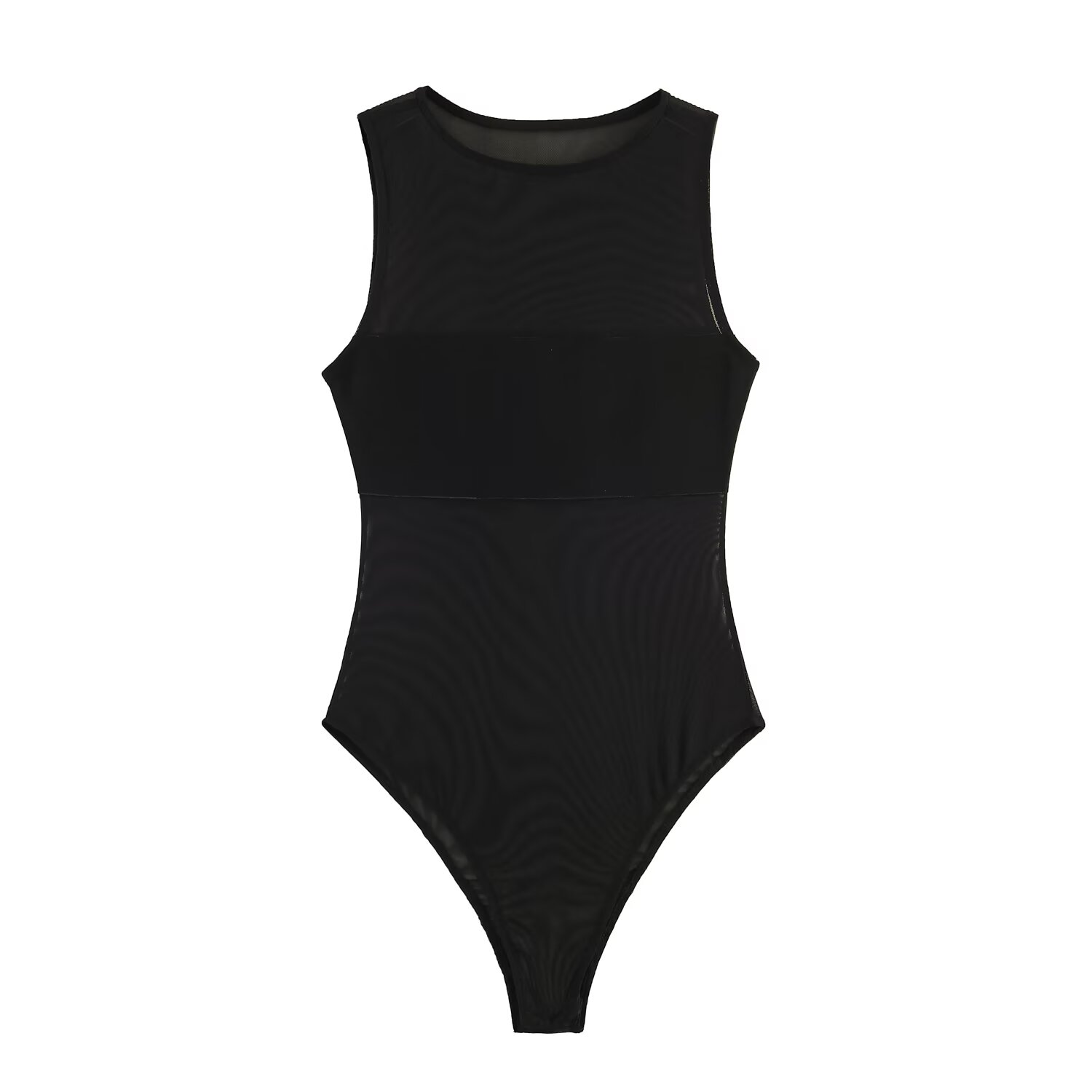 Vintage Fashion Club - Willshela Damesmode Effen Tule Patchwork Body's