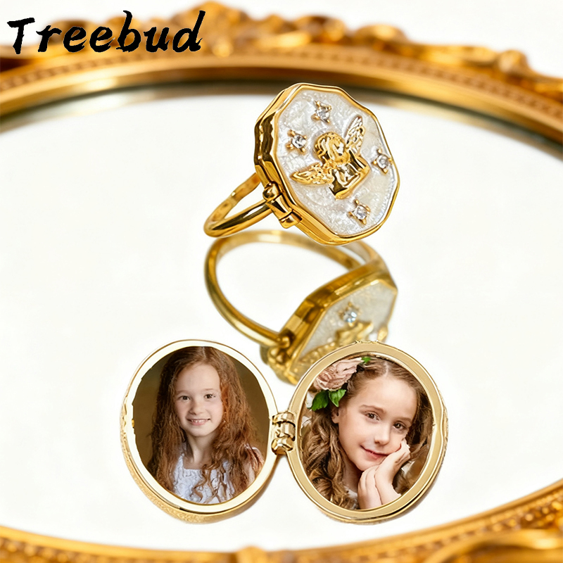 Vintage Fashion Photos - Treebud Aangepaste Ring Vintage Fotoalbum Box