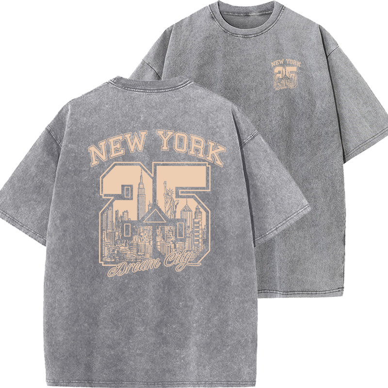 Vintage Fashion York - New York City Grappige Print Vrouw
