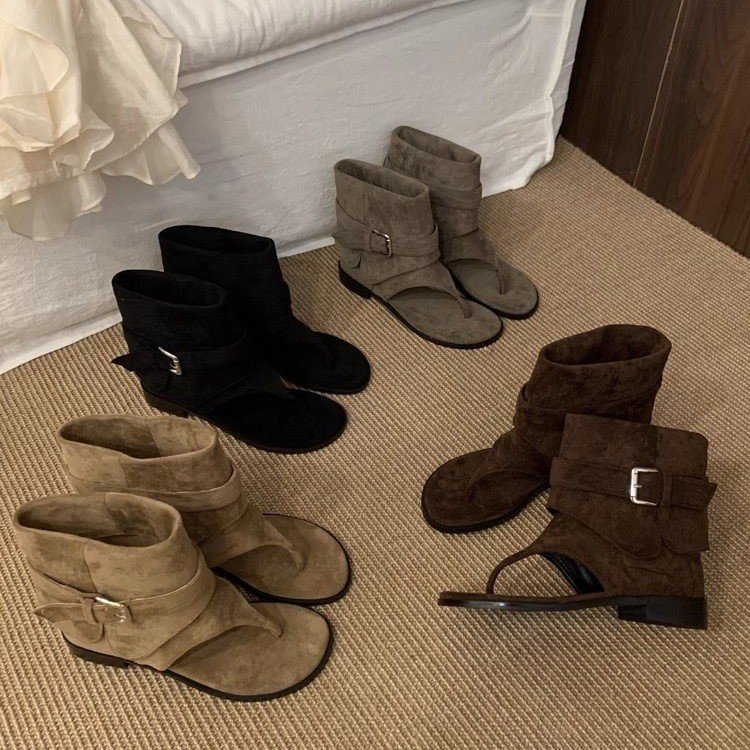 Vintage Fashion In 2026 - Vrouwen Peep Toe Laarzen Zomer Nieuwe
