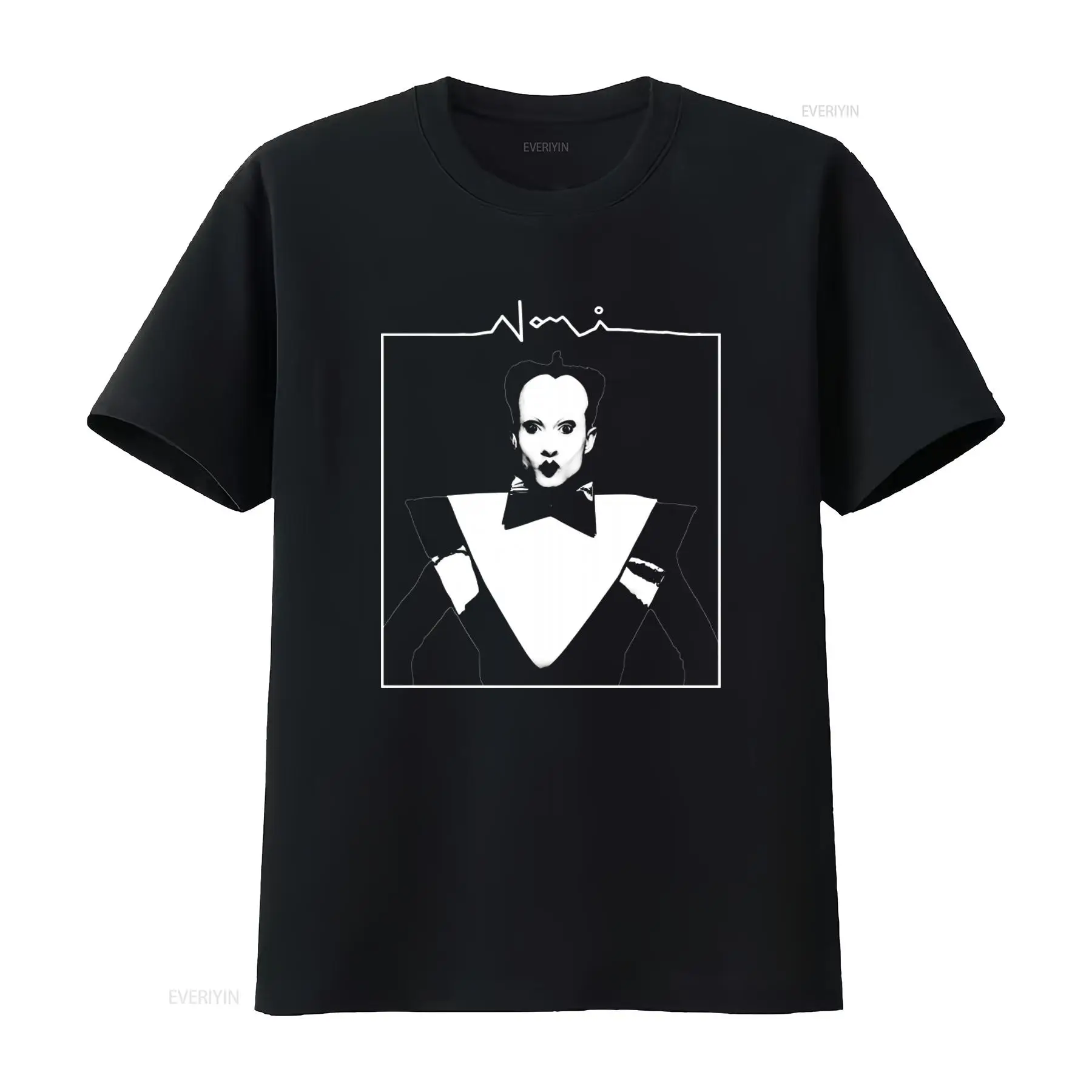 Vintage Fashion Looks - Klaus Nomi Face Print Heren T-shirt