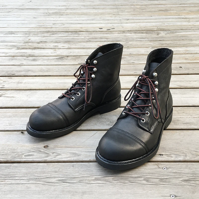 Vintage Fashion Boots - Nieuwe Mannen Schoenen Luxe Merk Vintage