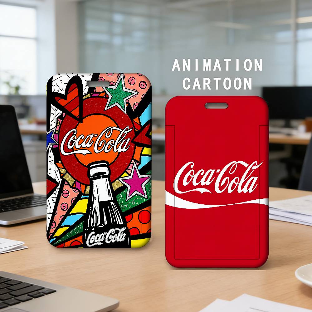 Vintage Fashion Exhibition - Coca-cola Vintage 1Set Werkvergunning Etui Tentoonstellings-ID-kaarthouder