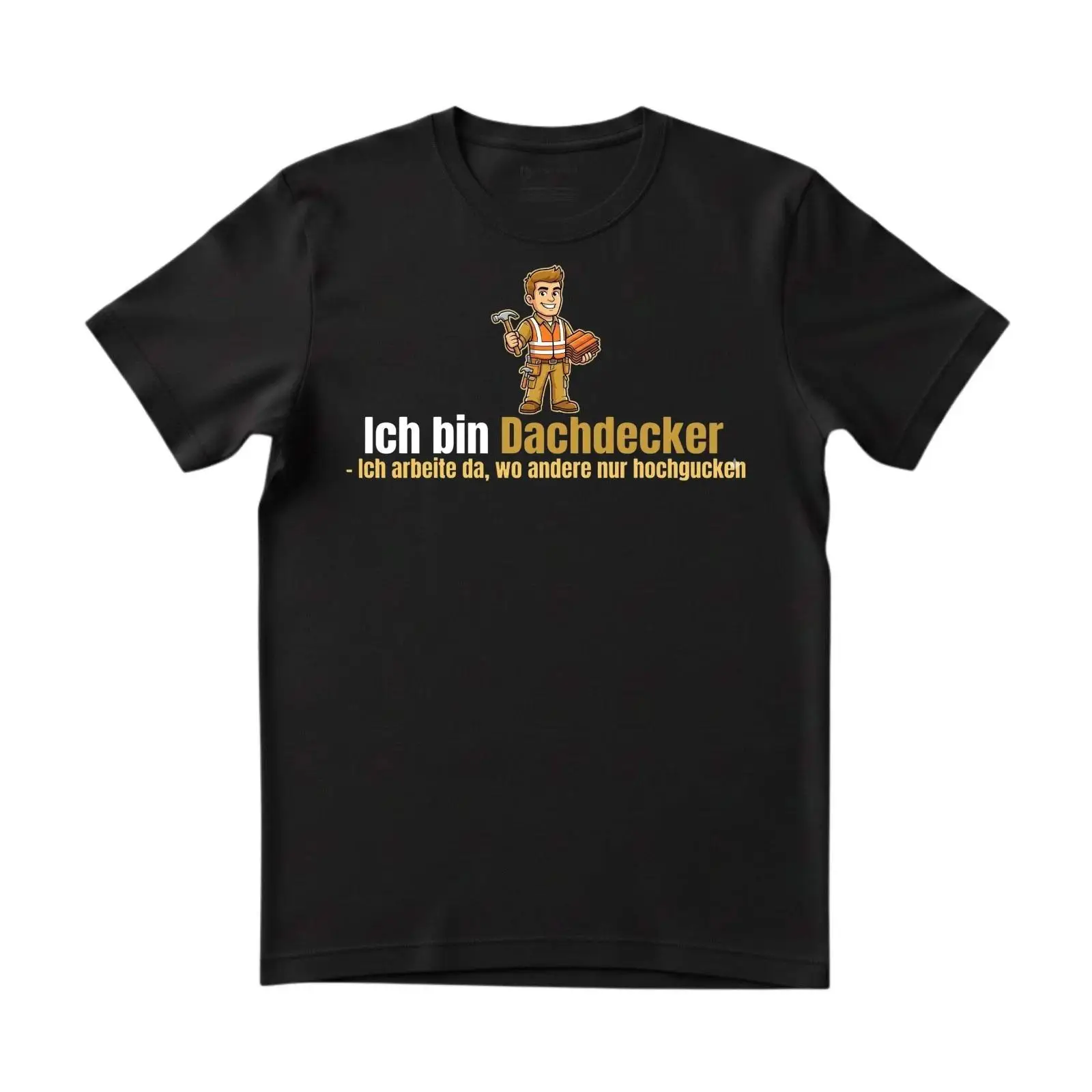 Vintage Fashion Herren - Dakdekker T-shirt Grappige tekst Cadeau Beroep