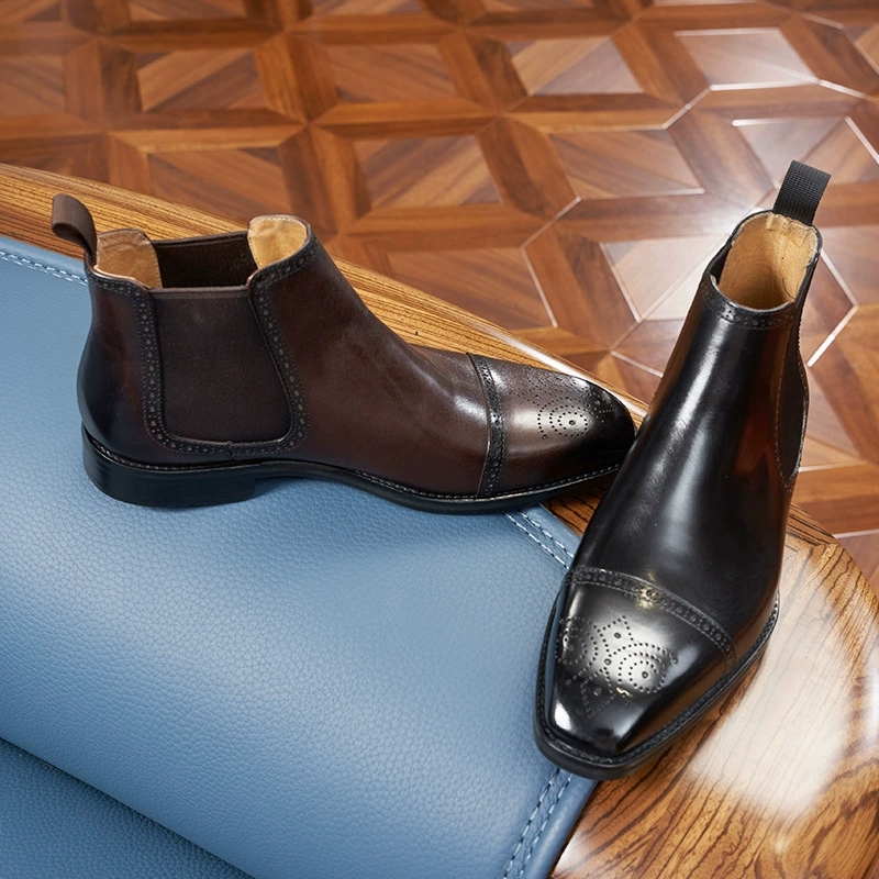 Vintage Fashion For Men - Vintage Italiaanse Heren Chelsea Laarzen Luxe