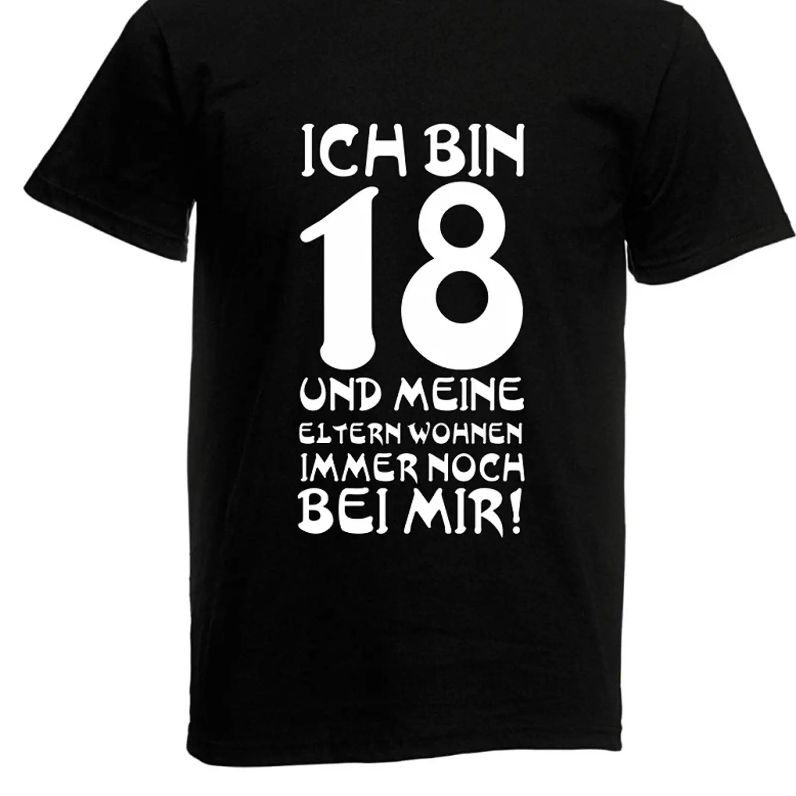 Vintage Fashion Herren - Heren T-shirt Ik ben 18 tot