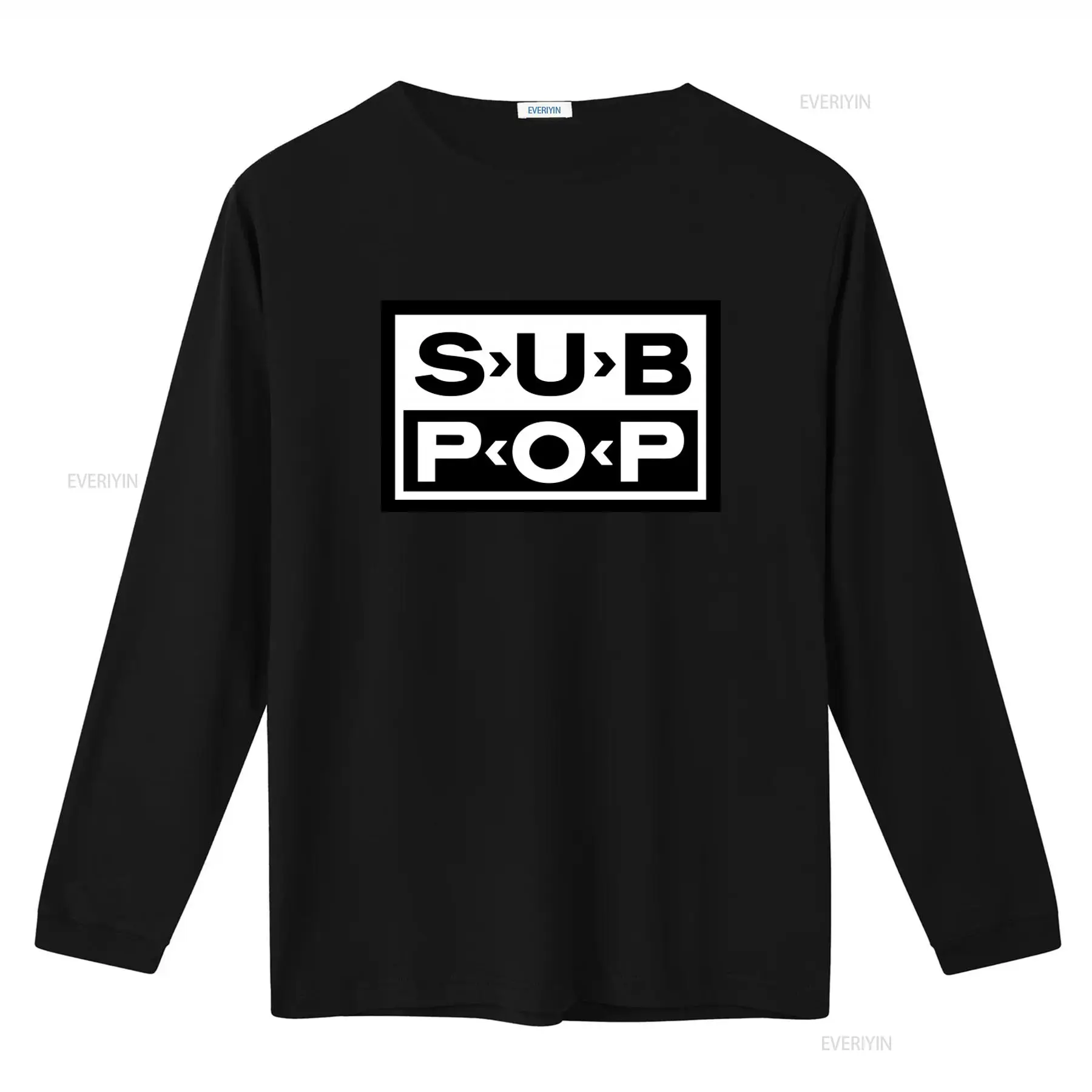 Sub Pop Logo T-shirt Zwart met - Vintage Fashion Stores recensie en prijs