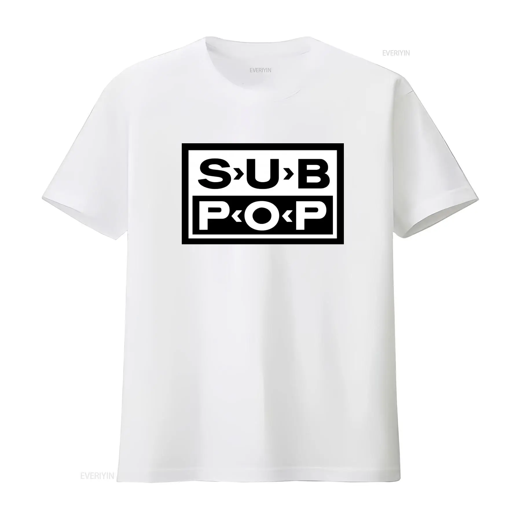 Sub Pop Logo T-shirt Zwart met - Vintage Fashion Stores recensie en prijs
