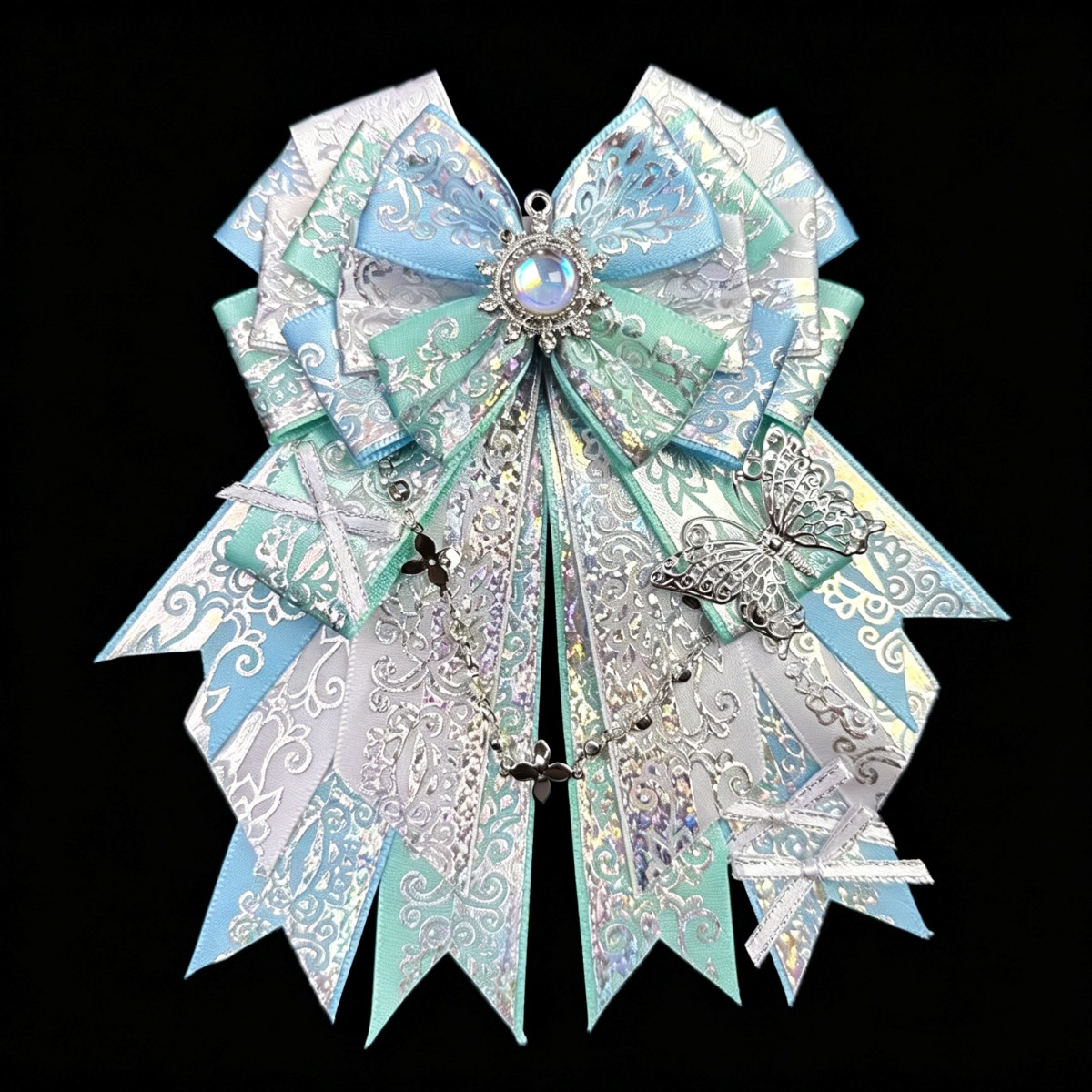 Vintage laser lint strik broch - Vintage Fashion Exhibition recensie en prijs