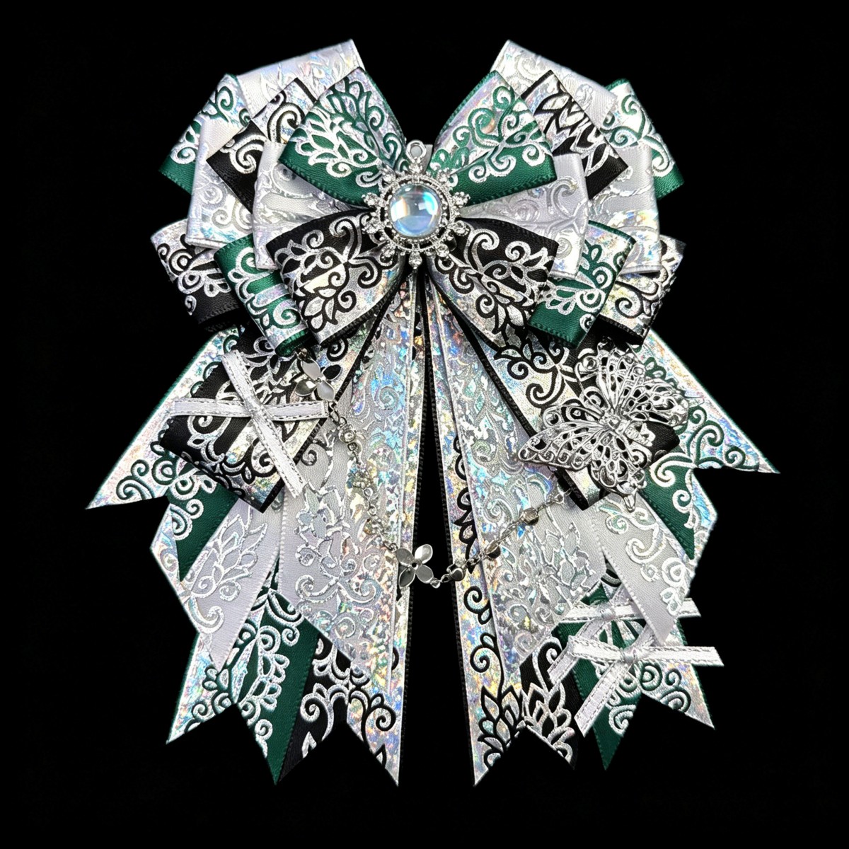 Vintage laser lint strik broch - Vintage Fashion Exhibition recensie en prijs