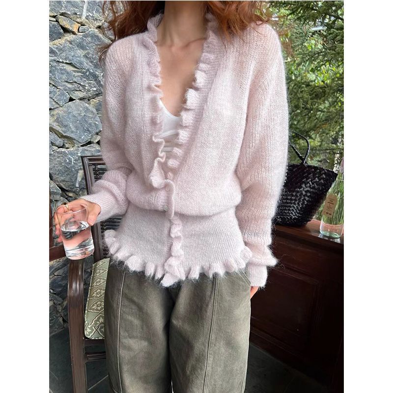 Koreaanse Stijl V-hals Verstoo - Crop Cardigan Vintage recensie en prijs