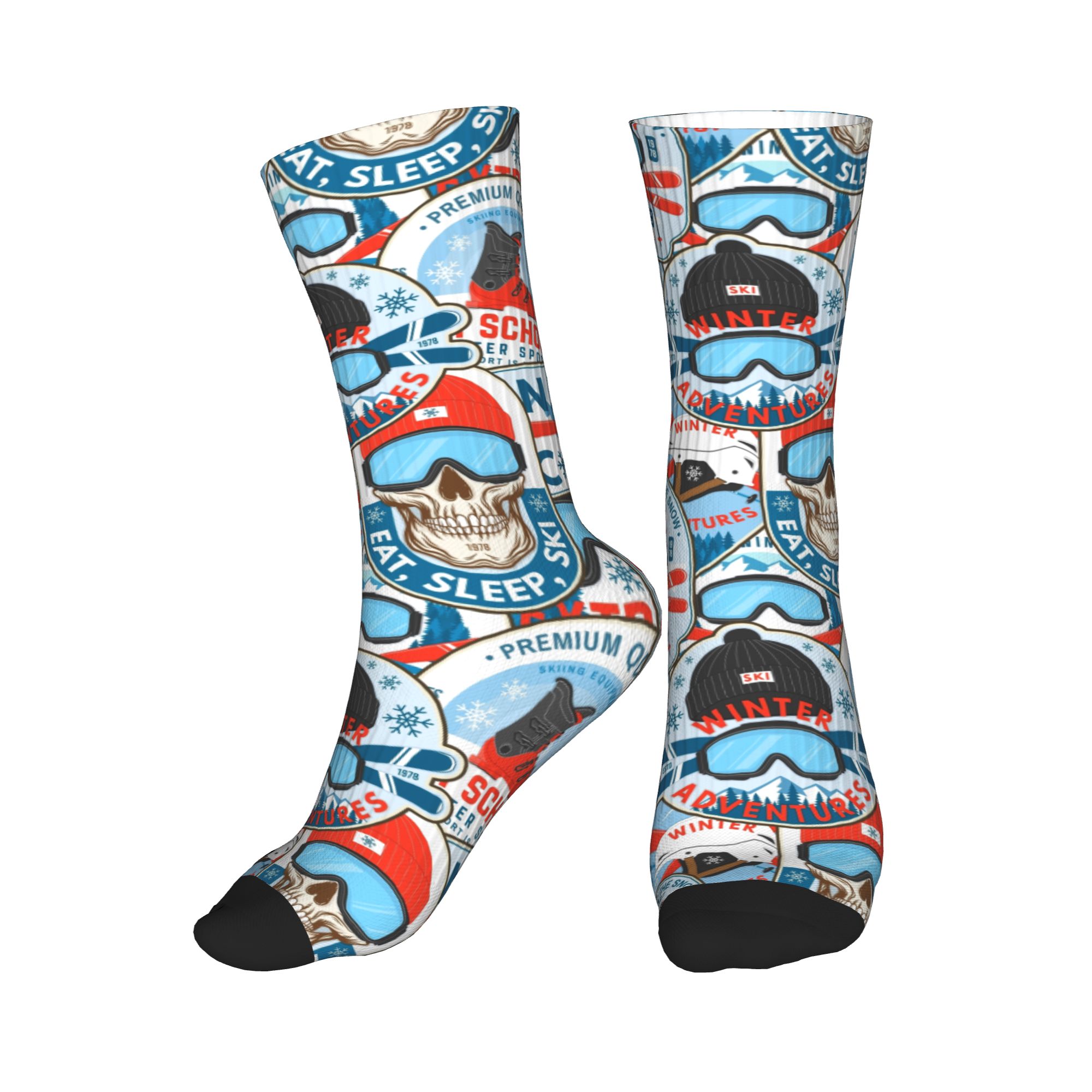 Vintage rood blauwe Ski Club n - Vintage Fashion Club recensie en prijs