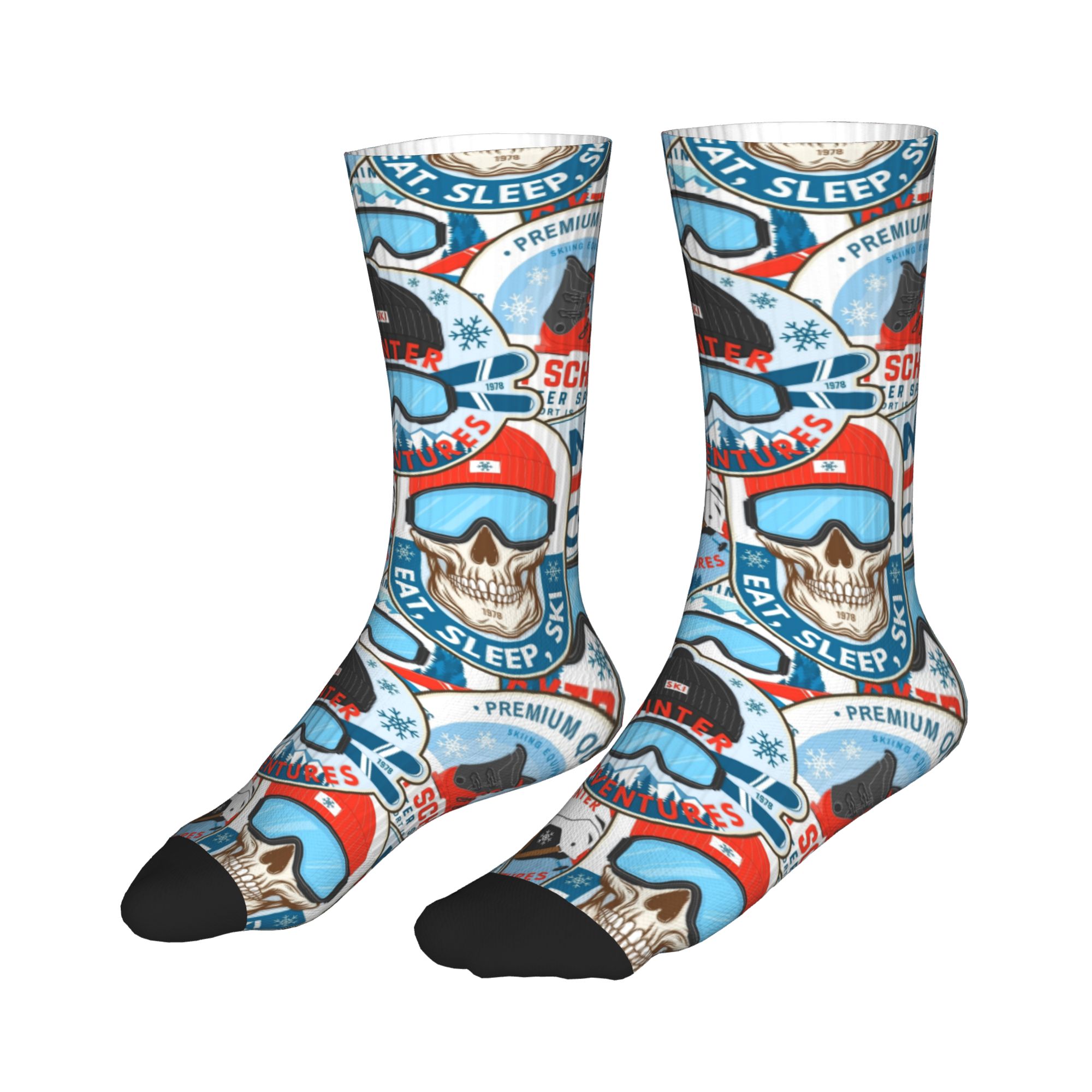 Vintage rood blauwe Ski Club n - Vintage Fashion Club recensie en prijs