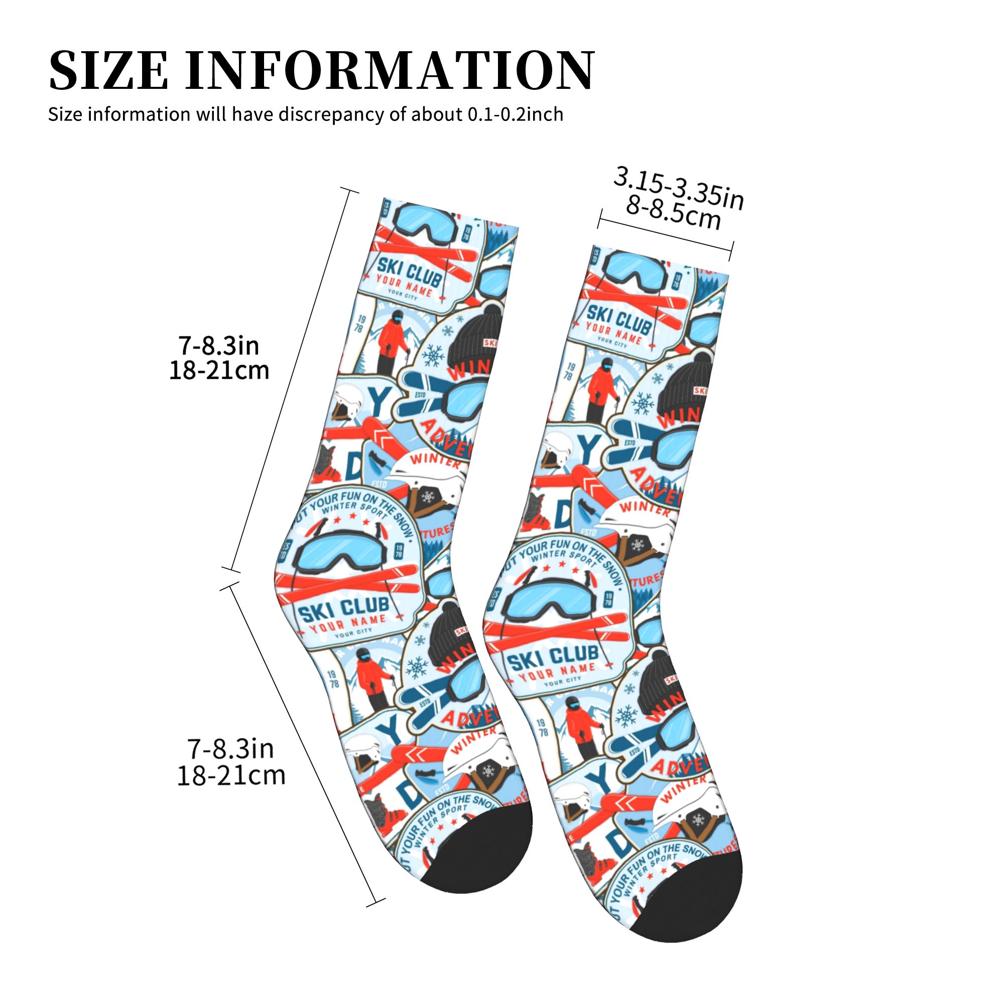 Vintage rood blauwe Ski Club n - Vintage Fashion Club recensie en prijs