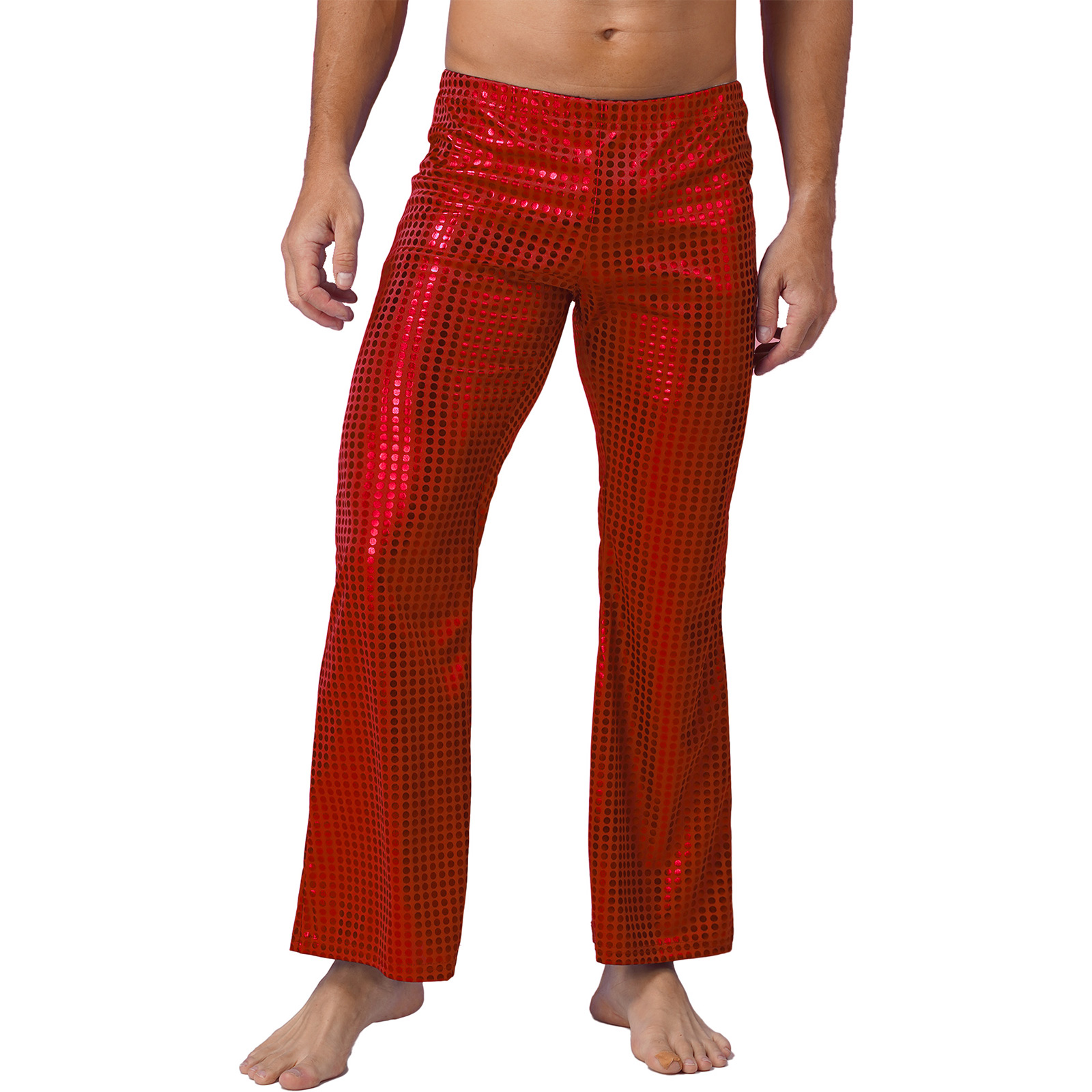 Heren Jaren 70 Glanzende Paill - Wide Leg Trouser 70S recensie en prijs