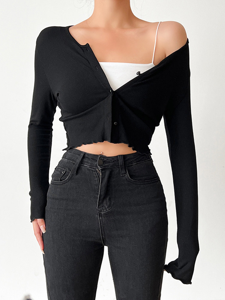 Dames Zwart Gotisch Cardigan T - Crop Cardigan Vintage recensie en prijs
