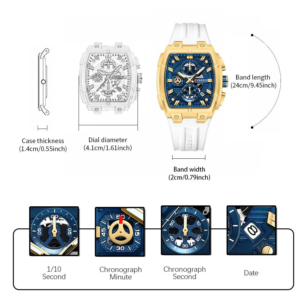 CURREN Luxe vintage horloge vo - Vintage Fashion For Men recensie en prijs