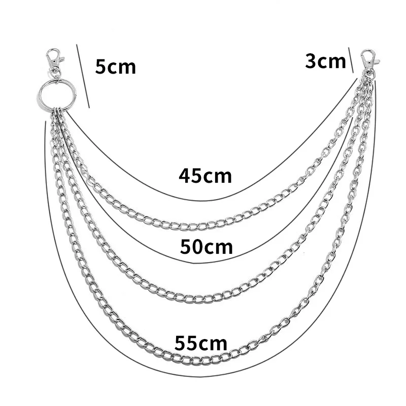 Laag metalen riemketting Punk  - Vintage Fashion Stores recensie en prijs