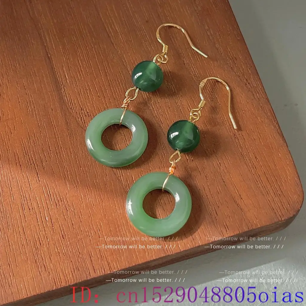 Groene echte jade ring oorbell - Vintage Fashion Stores recensie en prijs