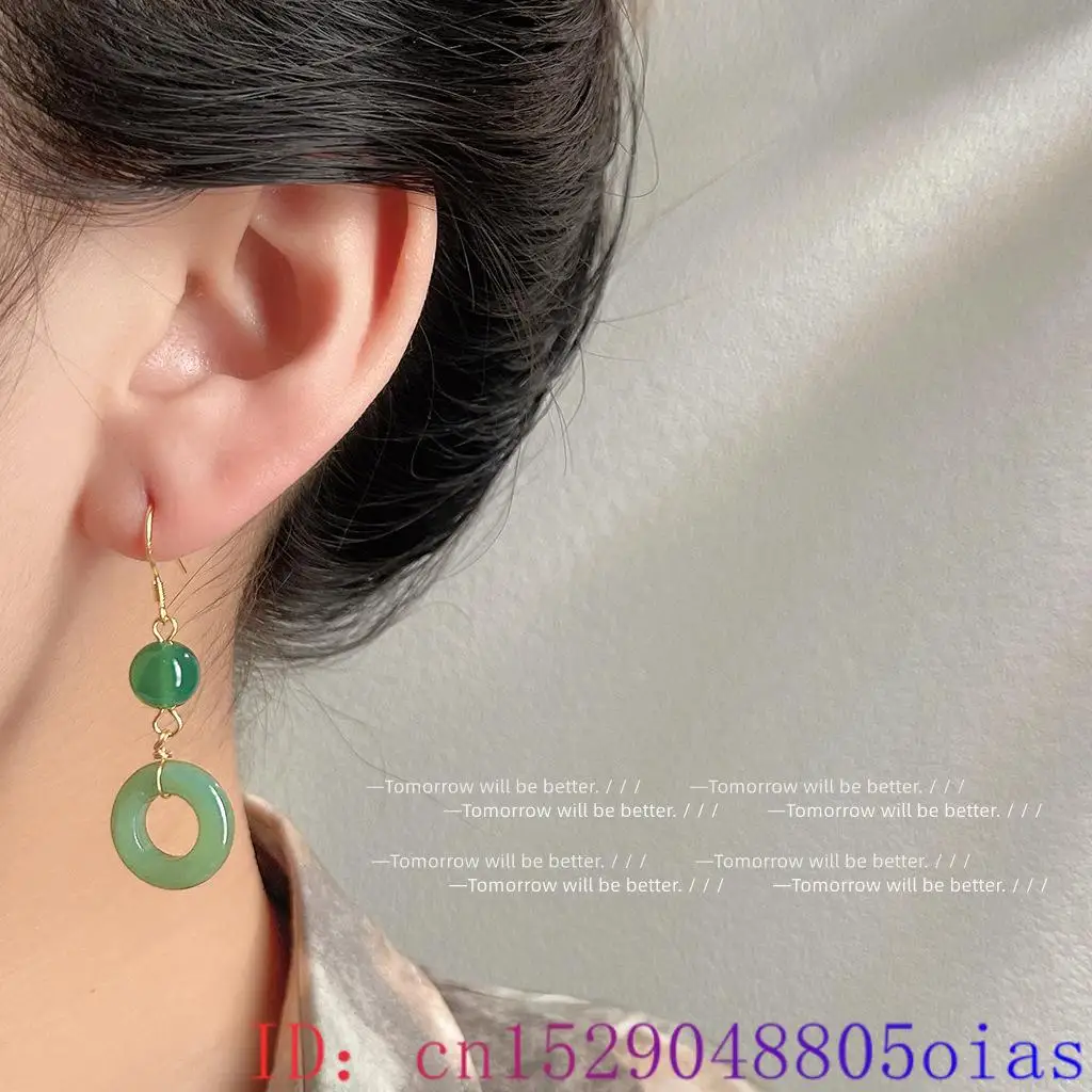 Groene echte jade ring oorbell - Vintage Fashion Stores recensie en prijs