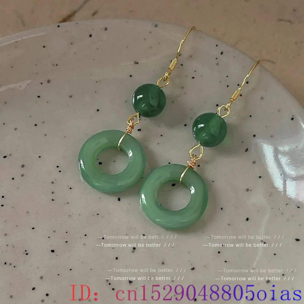 Groene echte jade ring oorbell - Vintage Fashion Stores recensie en prijs