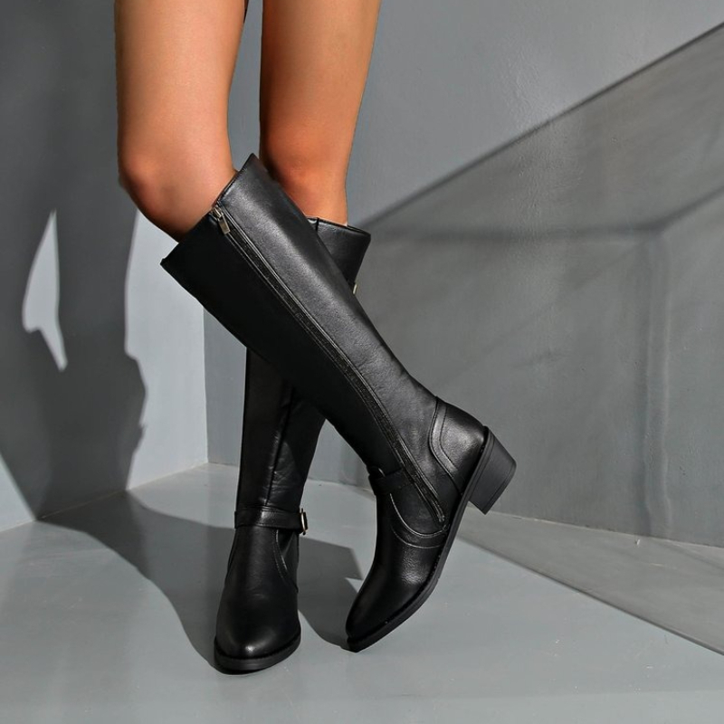 Vrouwen Knie Hoge Laarzen Plat - Vintage Fashion Boots recensie en prijs