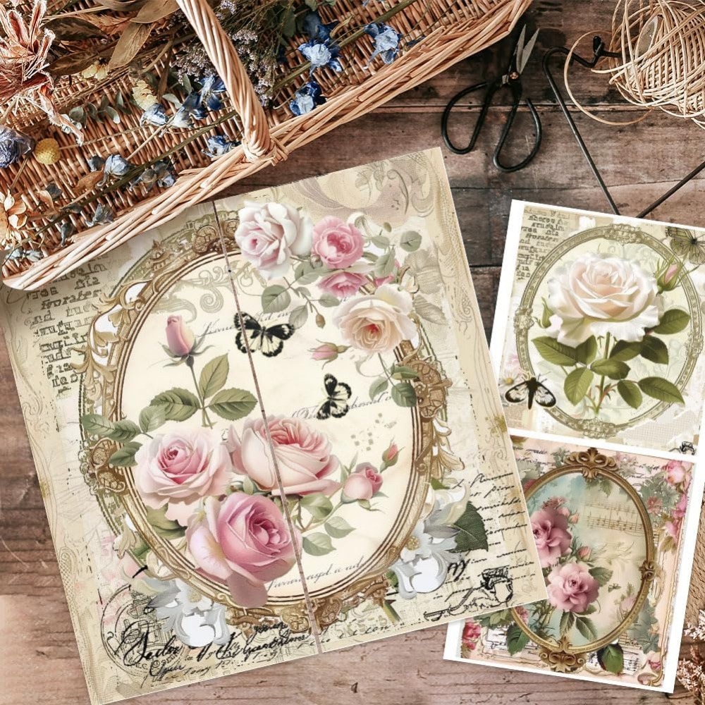 3 stks/set Rose Wrijven op Tra - Vintage Fashion Photos recensie en prijs