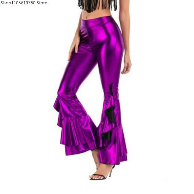 2026 Dames Glanzende Laser Met - Wide Leg Trouser 70S recensie en prijs