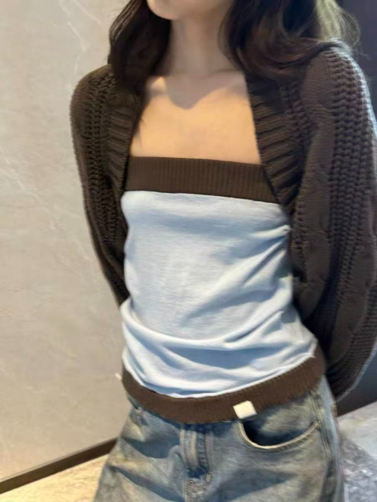 Y2K esthetiek tweedelig gebrei - Crop Cardigan Vintage recensie en prijs