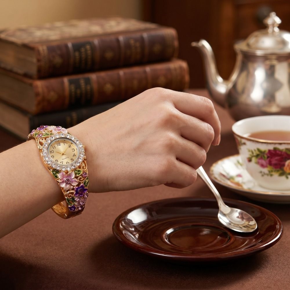 Rijk aan bloemen Vintage horlo - Vintage Fashion Week recensie en prijs