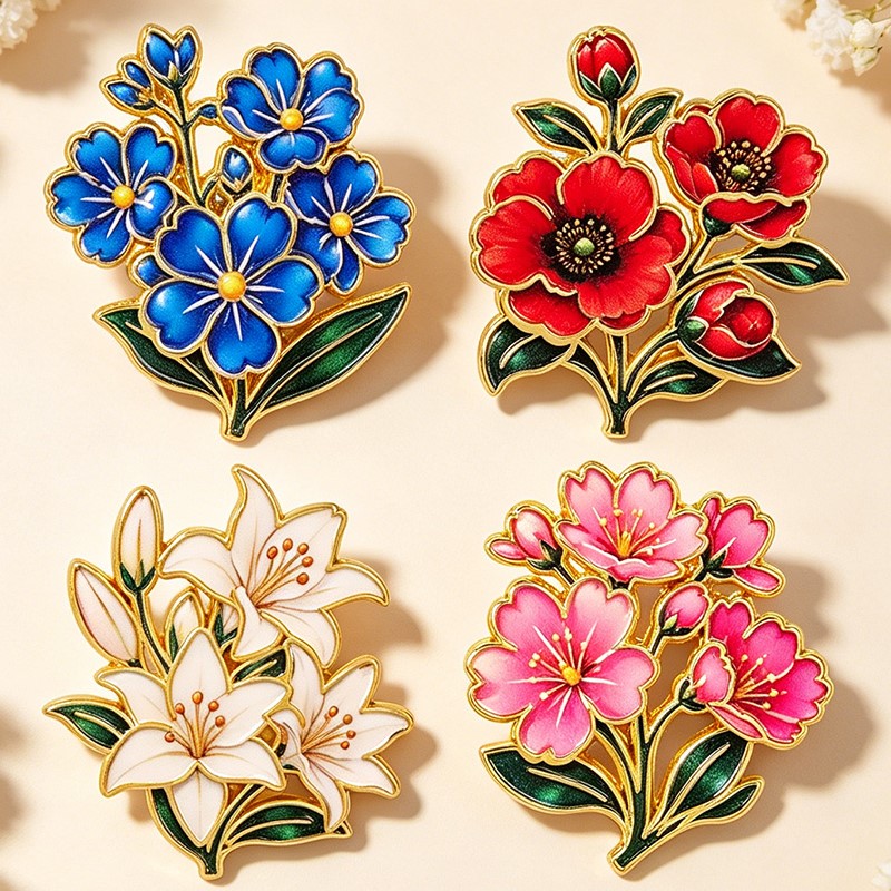 Leuke vintage kleurrijke bloem - Vintage Fashion Stores recensie en prijs