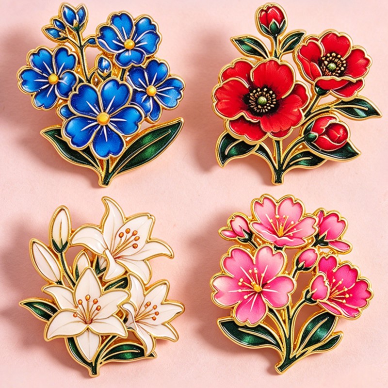 Leuke vintage kleurrijke bloem - Vintage Fashion Stores recensie en prijs