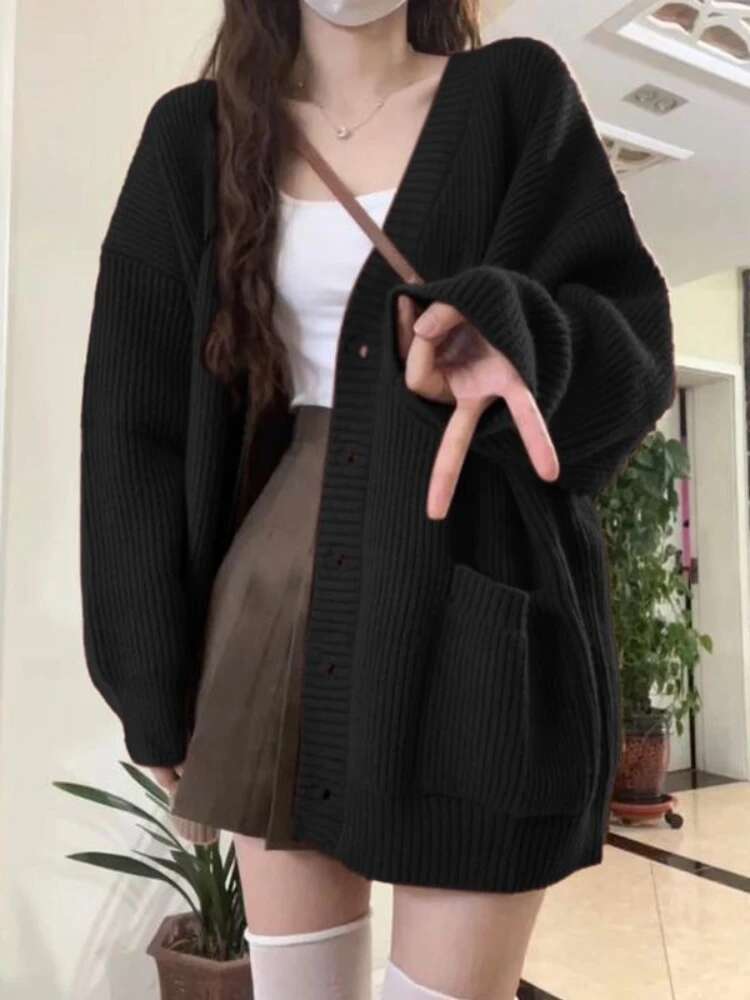 Losse Vest Vrouwen Lange Mouw  - Crop Cardigan Vintage recensie en prijs