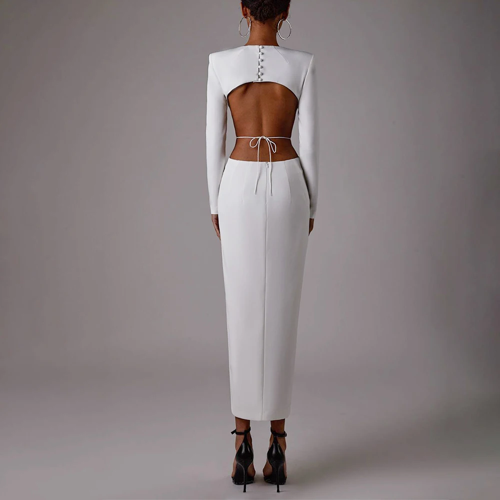Luxe avondjurk met lange mouwe - Vintage Fashion Exhibition recensie en prijs