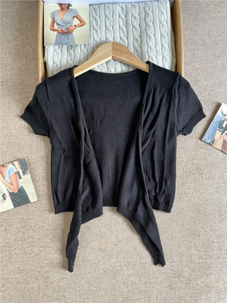 Zwarte Gekropte Veterschoen Ca - Crop Cardigan Vintage recensie en prijs