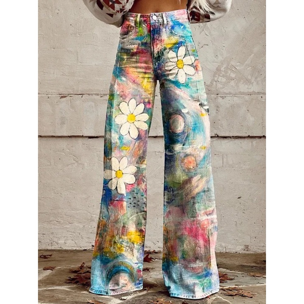 Dames schattige retro wave mad - Wide Leg Trouser 70S recensie en prijs