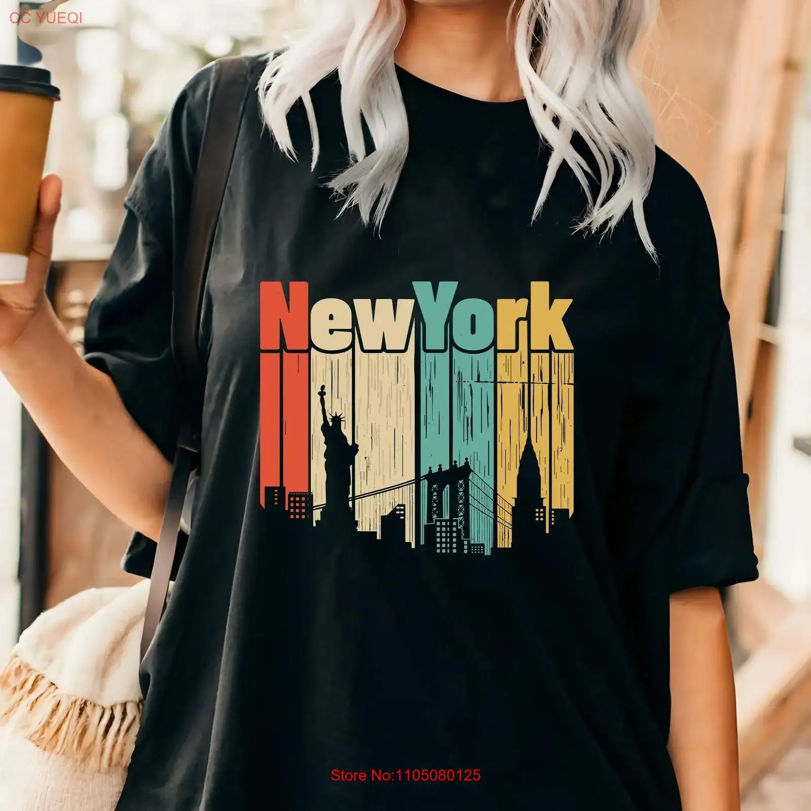 New York retro T-shirt USA Tra - Vintage Fashion York recensie en prijs